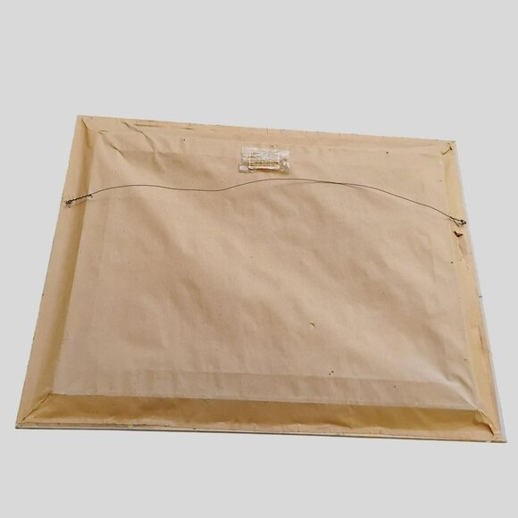 Vintage Framed Oil Painting Western Mountain Landscape & Lake Signed Miyan 1987 - Picture 3 of 9